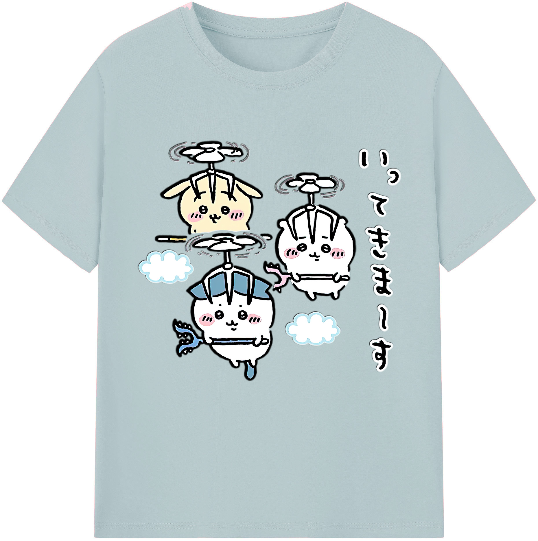 （画像用） ちいかわ ちいかわ Chii-kawa chiikawa 綿100％半袖Tシャツ（フロントプリント）